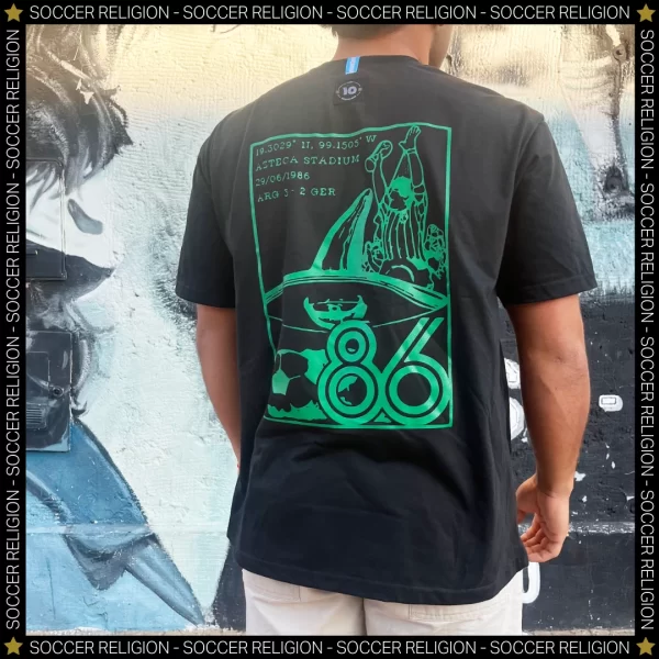 remera oversize para hombre diseño copa del mundo mexico 86